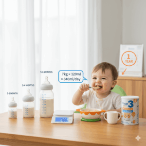 Recommended Feeding Amounts & When to Stop Formula